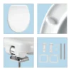 Bemis Venezia Soft Close Toilet Seat With Adjustable Chrome Hinges -Shower Room Shop 2082clt000 d2