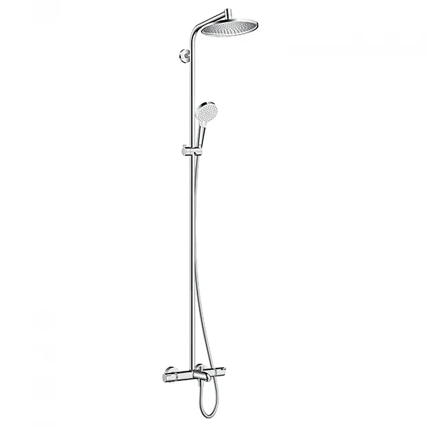 Hansgrohe Crometta S Showerpipe 240 1 Jet With Thermostatic Bath Mixer 4 Hansgrohe Crometta S Showerpipe 240 1 Jet With Thermostatic Bath Mixer - Image 2