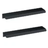 2 X Venice Matt Black Small Pull Handles 150mm -Shower Room Shop 2xh224 l