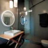 HIB Sphere 80 LED Ambient Round Mirror -Shower Room Shop 78761000 d1