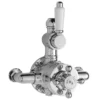 Hudson Reed Traditional Twin Valve With Rigid Riser Kit & Shower Rose - Chrome 2 Hudson Reed Traditional Twin Valve With Rigid Riser Kit & Shower Rose - Chrome -Shower Room Shop a3099a3600 d2