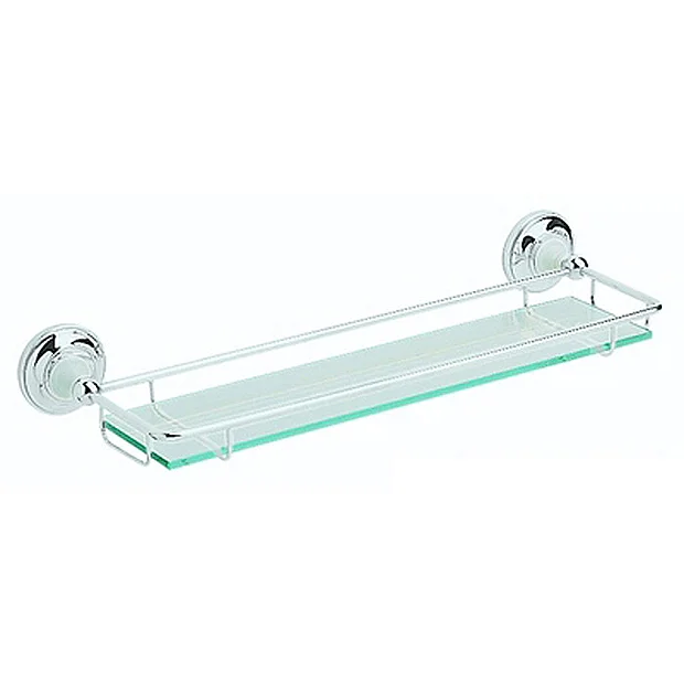 Heritage - Clifton Glass Gallery Shelf - Chrome 3 Heritage - Clifton Glass Gallery Shelf - Chrome