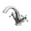 Albert Mono Basin Mixer Tap With Black Indices -Shower Room Shop alb006 l