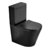 Arezzo Matt Black BTW Close Coupled Toilet + Soft Close Seat 2 Arezzo Matt Black BTW Close Coupled Toilet + Soft Close Seat -Shower Room Shop arzbtwccmb detail05