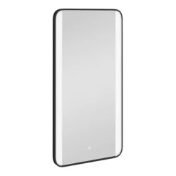 Arezzo Matt Black 600 X 1200mm Rectangular LED Illuminated Anti-Fog Bathroom Mirror 9 Arezzo Matt Black 600 X 1200mm Rectangular LED Illuminated Anti-Fog Bathroom Mirror -Shower Room Shop az2212mb nd2