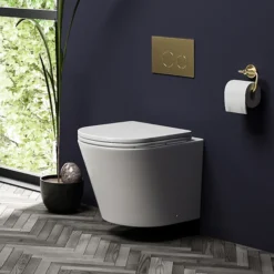 Arezzo Matt White Rimless Wall Hung Toilet Incl. Soft Close Seat -Shower Room Shop az233wmwnl