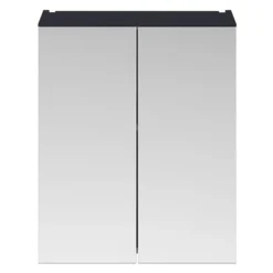 Arezzo 600 Matt Blue 2-Door Mirror Cabinet 7 Arezzo 600 Matt Blue 2-Door Mirror Cabinet -Shower Room Shop azb62mc nd1