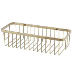 Arezzo Brushed Brass 300mm Wire Shower Basket 7 Arezzo Brushed Brass 300mm Wire Shower Basket -Shower Room Shop azbbs29nd1