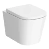 Arezzo Square Wall Hung Rimless Toilet Incl. Soft Close Seat 1 Arezzo Square Wall Hung Rimless Toilet Incl. Soft Close Seat -Shower Room Shop azssqwhp d3