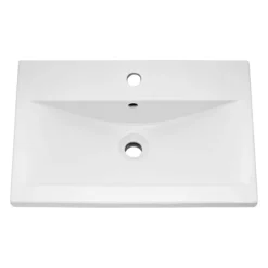 Arezzo Wall Hung Vanity Unit - Matt Green - 600mm 1-Drawer With Brushed Brass Handle -Shower Room Shop aztg6whvbbd1