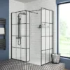 Arezzo Matt Black T-Piece Section 2 Arezzo Matt Black T-Piece Section -Shower Room Shop blktc d1