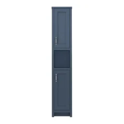 Chatsworth Traditional Blue Tall Cabinet -Shower Room Shop bludantb d2