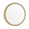 EcoDelux 800mm Bamboo Frame Round Mirror 2 EcoDelux 800mm Bamboo Frame Round Mirror -Shower Room Shop bmb60mir l
