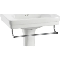 Burlington - 58cm Medium Add On Towel Rail - For Use With Contemporary Basin - T2