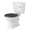 Chatsworth Traditional Corner Toilet + Soft Close Seat -Shower Room Shop cctblk d4