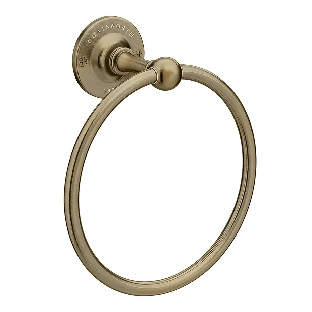 Chatsworth 1928 Antique Brass Traditional Towel Ring 3 Chatsworth 1928 Antique Brass Traditional Towel Ring