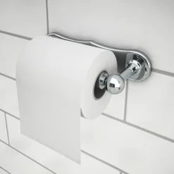 Chatsworth Traditional "Dog Bone" Toilet Roll Holder Chrome -Shower Room Shop cht301 lrg