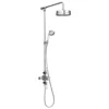 Chatsworth 1928 Traditional Triple Exposed Shower Valve Inc. Luxury Riser Kit, Diverter, 8" Rose + Handset 1 Chatsworth 1928 Traditional Triple Exposed Shower Valve Inc. Luxury Riser Kit, Diverter, 8" Rose + Handset -Shower Room Shop chtspk2 d1
