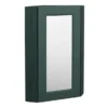 Chatsworth Corner Mirror Cabinet Green -Shower Room Shop cnrmcabgrn l