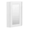 Chatsworth Corner Mirror Cabinet White 1 Chatsworth Corner Mirror Cabinet White -Shower Room Shop cnrmcabwht l