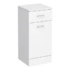 Cove 350x330mm White Laundry Basket 1 Cove 350x330mm White Laundry Basket -Shower Room Shop cove350x330mmwhitelaundrybasketd3
