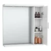 Cove White Illuminated Mirror Cabinet (750mm Wide) -Shower Room Shop covewhiteilluminatedmirrorcabinet750mmd1