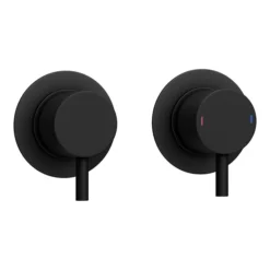 Arezzo Matt Black Concealed Individual Diverter + Thermostatic Control Shower Valve 11 Arezzo Matt Black Concealed Individual Diverter + Thermostatic Control Shower Valve -Shower Room Shop egaz39abnd2