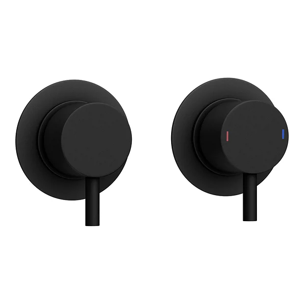 Arezzo Matt Black Concealed Individual Diverter + Thermostatic Control Shower Valve 7 Arezzo Matt Black Concealed Individual Diverter + Thermostatic Control Shower Valve - Image 5