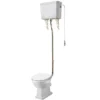 Gold High Level Traditional WC Flush Pipe Kit -Shower Room Shop goldhighleveltraditionalwcflushpipekitd1