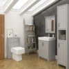 Chatsworth Traditional Grey Tall Cabinet -Shower Room Shop grdantb d2