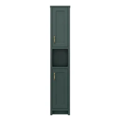Chatsworth Traditional Green Tall Cabinet -Shower Room Shop grndantb d1
