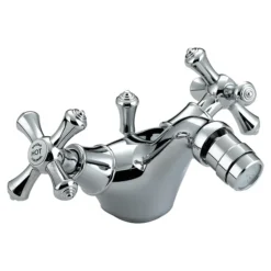 Bristan - Colonial Mono Bidet Mixer W/ Pop Up Waste - Chrome Plated