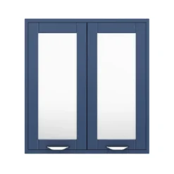Keswick Blue 600mm Traditional Wall Hung 2 Door Mirror Cabinet -Shower Room Shop kesblu2dm d2