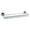 Chatsworth Traditional Chrome & Glass Bathroom Shelf -Shower Room Shop lh305 l1