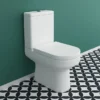 Metro Close Coupled Modern Toilet + Soft Close Seat -Shower Room Shop metcc lrg