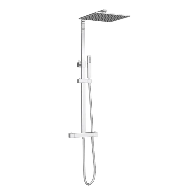 Milan Deluxe Cool Touch Square Thermostatic Shower (300 X 300mm Head - Chrome) 4 Milan Deluxe Cool Touch Square Thermostatic Shower (300 X 300mm Head - Chrome) - Image 2