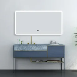 Toreno 1200 X 600mm Bluetooth LED Illuminated Mirror Inc. Anti-Fog, Shaver Socket & Touch Sensor 12 Toreno 1200 X 600mm Bluetooth LED Illuminated Mirror Inc. Anti-Fog, Shaver Socket & Touch Sensor -Shower Room Shop mir024 d3