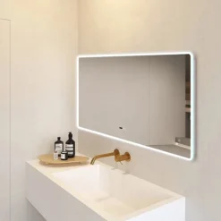 Toreno 1200 X 600mm Bluetooth LED Illuminated Mirror Inc. Anti-Fog, Shaver Socket & Touch Sensor 13 Toreno 1200 X 600mm Bluetooth LED Illuminated Mirror Inc. Anti-Fog, Shaver Socket & Touch Sensor -Shower Room Shop mir024 d4