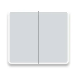 Toreno 700 X 800mm LED Illuminated 2-Door Mirror Cabinet With Motion Sensor, Shaving Socket & Anti-Fog -Shower Room Shop mir402 d1