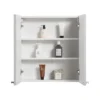 Montrose 600mm White Mirrored Cabinet With Chrome Handles -Shower Room Shop mtmrmwcp d2