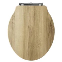 Old London - Natural Walnut Soft Close Toilet Seat (For Chancery Toilets) -Shower Room Shop nls598l