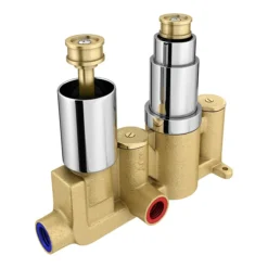 Pablo Twin Crosshead Concealed Shower Valve - Chrome -Shower Room Shop pabsv1 d1