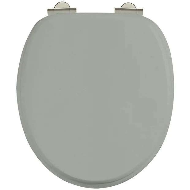 Burlington Soft Close Toilet Seat With Chrome Hinges - Dark Olive 4 Burlington Soft Close Toilet Seat With Chrome Hinges - Dark Olive - Image 2