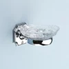 Silverdale Luxury Victorian Crystal Soap Dish - Chrome -Shower Room Shop silverdaleluxuryvictoriancrystalsoapdishchromel