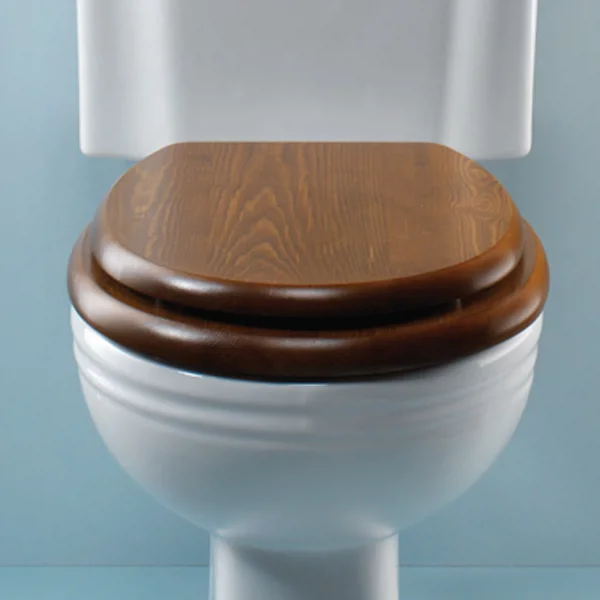 Silverdale Traditional Luxury Dark Oak Wooden Toilet Seat 4 Silverdale Traditional Luxury Dark Oak Wooden Toilet Seat - Image 2
