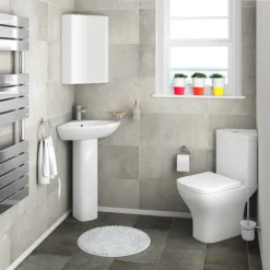 Venice Modern Corner Toilet + Soft Close Seat -Shower Room Shop vcrnwc d2n