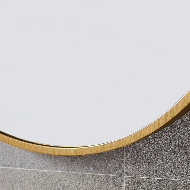 Arezzo Brushed Brass 500 X 800mm Capsule Mirror 3 Arezzo Brushed Brass 500 X 800mm Capsule Mirror
