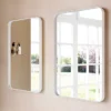 Venice White Frame 500 X 750mm Rectangular Mirror -Shower Room Shop venwf5075 d2