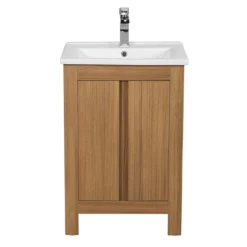 Valencia Naturale Oak Effect Vanity Unit - 550mm Wide -Shower Room Shop vnat55oak d1