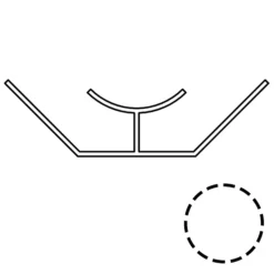 Orion Internal Corner - White PVC